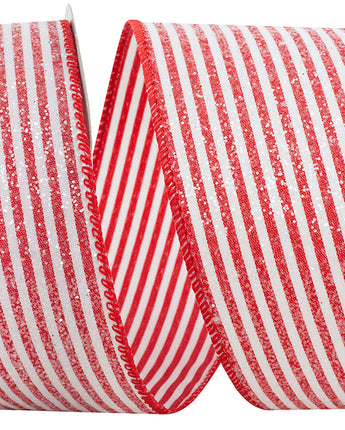 2.5" FROSTED CANDY STRIPES RIBBON