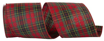 4" PLAID HOLIDAY GENERATION RIBBON