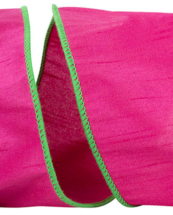 4" Fuchsia Dupioni Ribbon