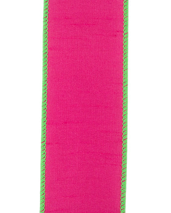 2.5" Fuchsia Dupioni Ribbon