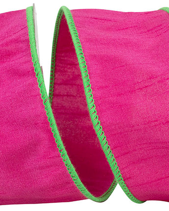 2.5" Fuchsia Dupioni Ribbon