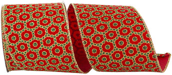 4" ROCCOCO CHRISTMAS RIBBON