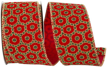 2.5" ROCCOCO CHRISTMAS RIBBON