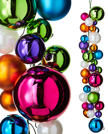 4' Multicolor Ball Garland