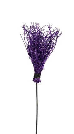 Glitter Vine Witch's Broom 15"