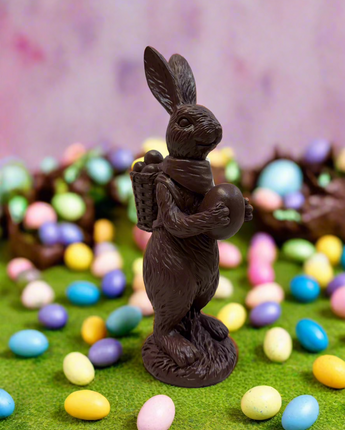 9.5" Resin Chocolate Easter Bunny