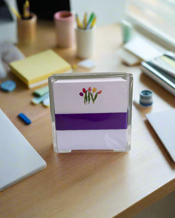 Tulip Notepad with Acrylic Holder