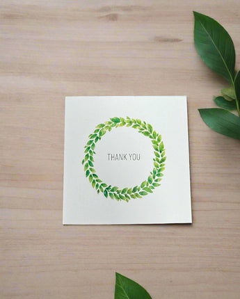 Laurel Leaf "Thank You" Enclosure Card