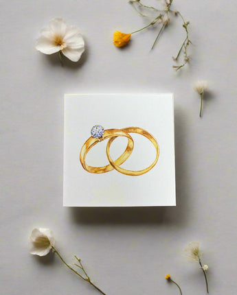 Wedding Rings Enclosure Card