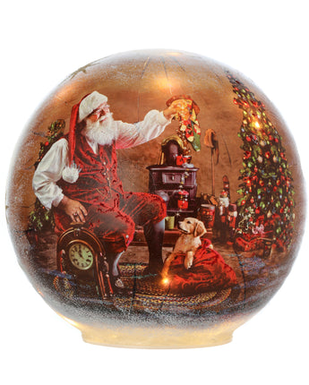 6" Santa & Toys Snow Globe