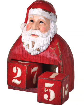 8" Countdown Santa Bust