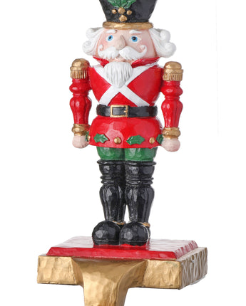 10" Soldier Nutcracker Stocking Holder