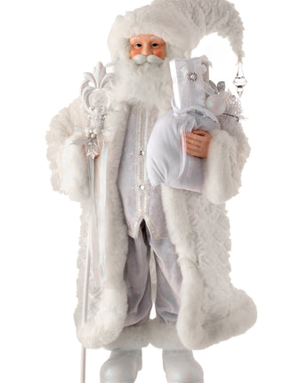 36" Winter Santa with Gift Sack and Staff