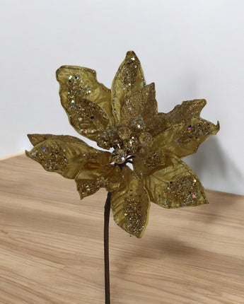 Jeweled Poinsettia 18"