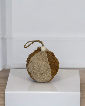 Sisal Ball Ornament 4"