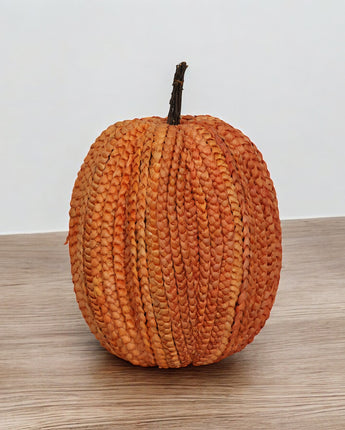 Basket Weave Pumpkin 19.5"