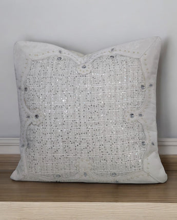 Iridescent Jeweled Pillow 18"