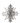 3D Shiny Snowflake with Snow Ornament 14"