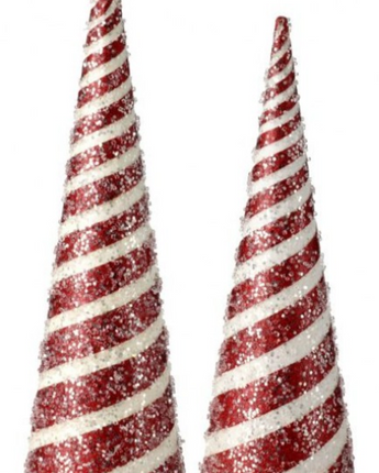 Candy Stripe Cone Trees Set 16-20"