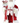 Fabric Holiday Sweets Santa 18"