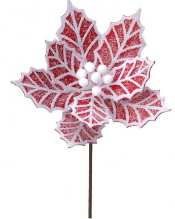 Gingerbread Poinsettia 24"