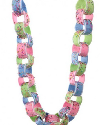 Pastel Sprinkles Candy Paper-Chain Garland 48"