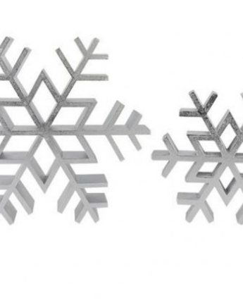 Wood Table Snowflake Set 11.5"-16"