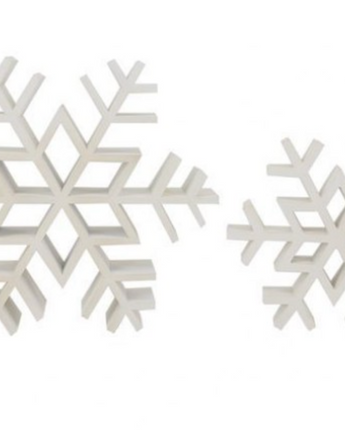 Wood Table Snowflake Set 11.5"-16"