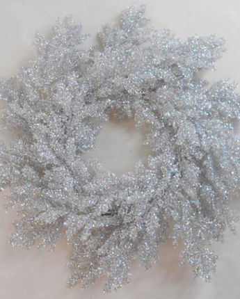 Laser Glitter Pine Wreath 24"