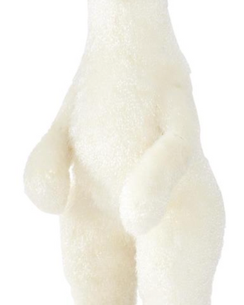 White Textured Standing Polar Bear 24.75"