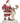 Resin Santa with Reindeer 14"