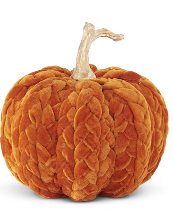 Orange Braided Pumpkin 8"