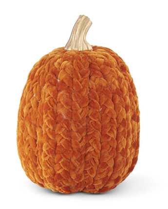 Orange Braided Pumpkin 9.75"