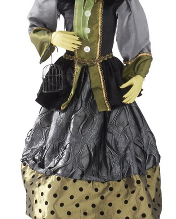 Endora Witch with Gray, Green and Black Dot Dress 56"