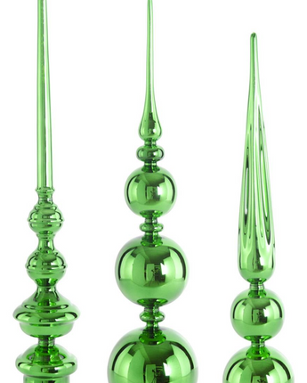 Glass Finials Set