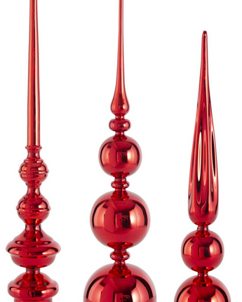 Glass Finials Set