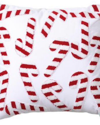 18" Candy Cane Pillow