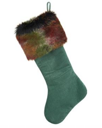 25" Fur & Velvet Stocking