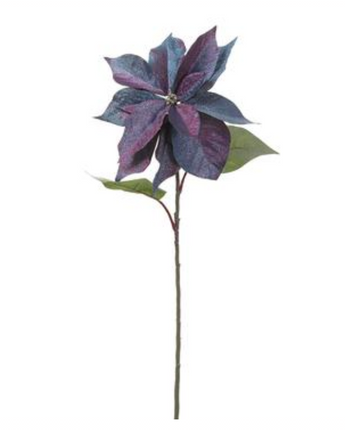 29" Metallic Poinsettia