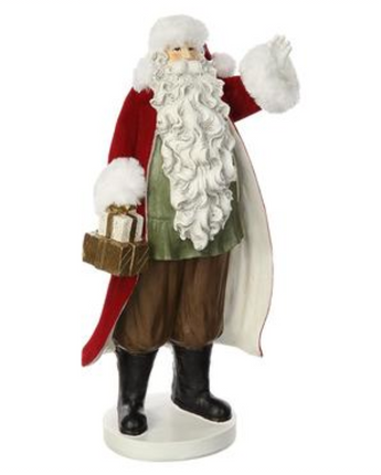 16.75" Santa Holding Gift Boxes