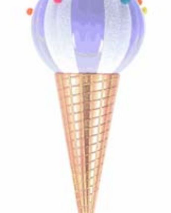 Ice Cream Cone Ornament 26"