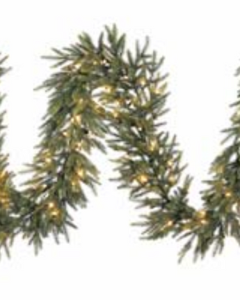 Pre-Lit Catskill Pine Garland 9'X18"