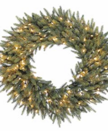 Pre-Lit Catskill Pine Wreath 24"