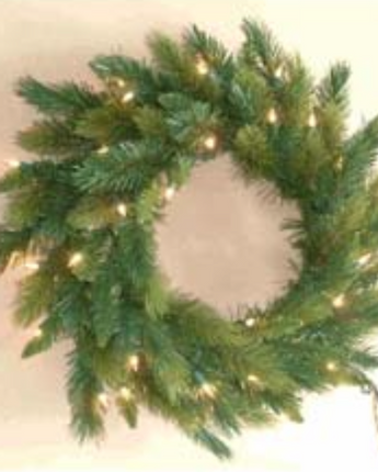 Pre-Lit Royal Mix Pine Wreath 30"