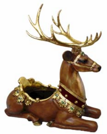 Sitting Reindeer Container 50.5"