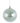 4.75" Light Blue Ribbed Mercury Glass Round Ornament