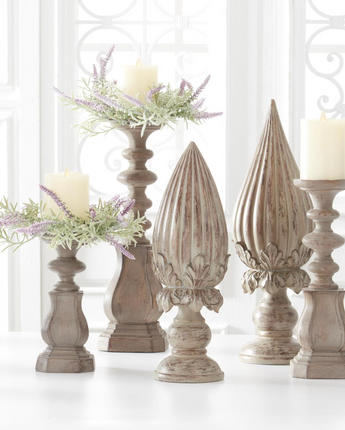 LUMINARA® Ivory Pillar Candles (Set of 3)