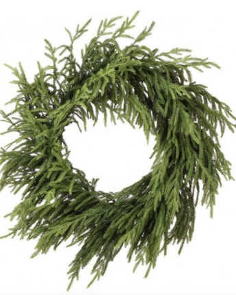 30" Natural Touch Norfolk Pine Wreath