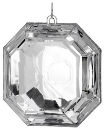 6" Acrylic Square Precious Gem Ornament