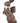 14" Resin Chocolate Standing Bunny with Basket